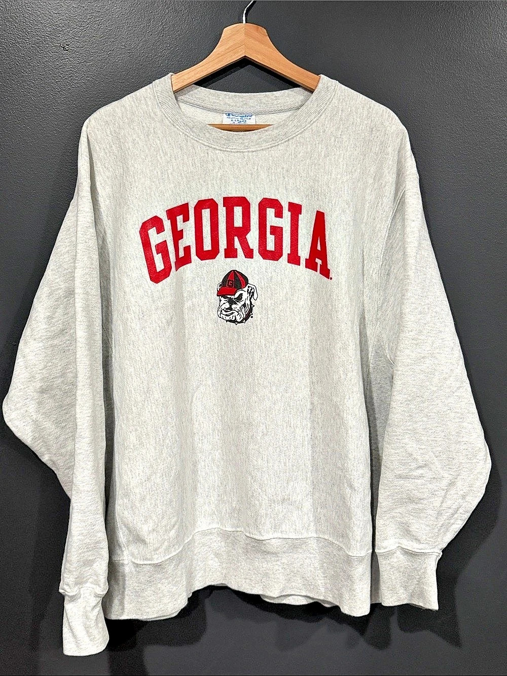 Champion Reverse Weave Georgia Bulldogs Crewneck Sweatshirt Georgia Bulldog